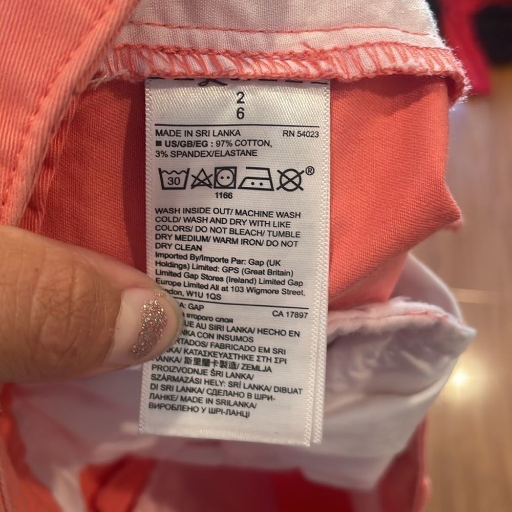 Gap Coral Pink Short Shorts Women’s Size 2 Mini Length Summer Shorts - Picture 7 of 7